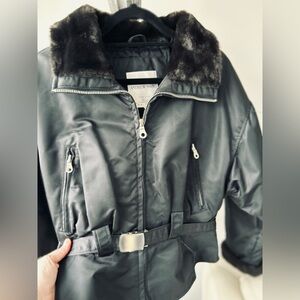 Andrew Marc quilted bomber jacket, size medium